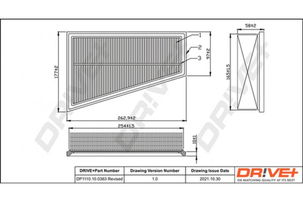 Dr!ve+ Φίλτρο Αέρα - DP1110.10.0363