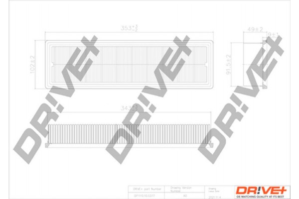 Dr!ve+ Φίλτρο Αέρα - DP1110.10.0377