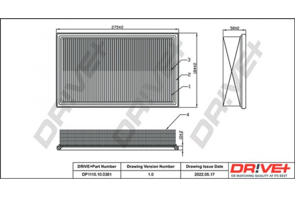 Dr!ve+ Φίλτρο Αέρα - DP1110.10.0381