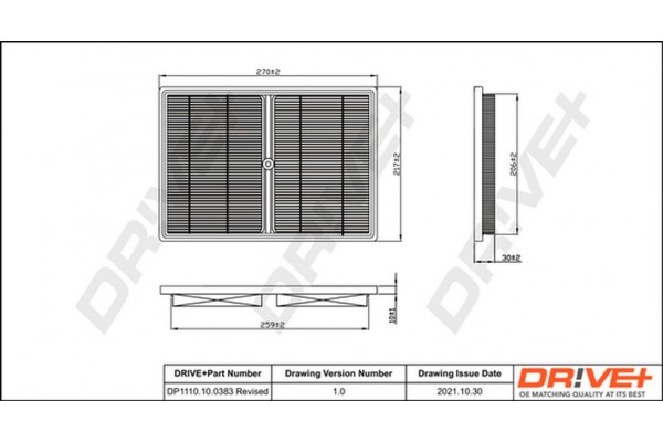 Dr!ve+ Φίλτρο Αέρα - DP1110.10.0383