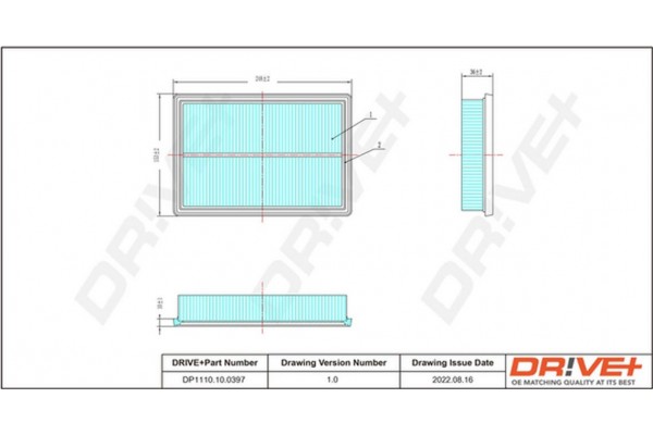 Dr!ve+ Φίλτρο Αέρα - DP1110.10.0397