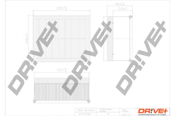 Dr!ve+ Φίλτρο Αέρα - DP1110.10.0408
