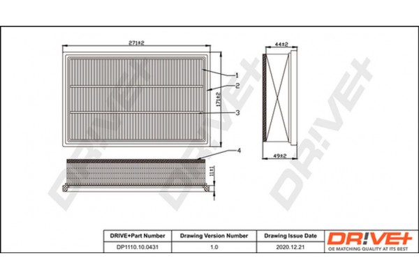 Dr!ve+ Φίλτρο Αέρα - DP1110.10.0431