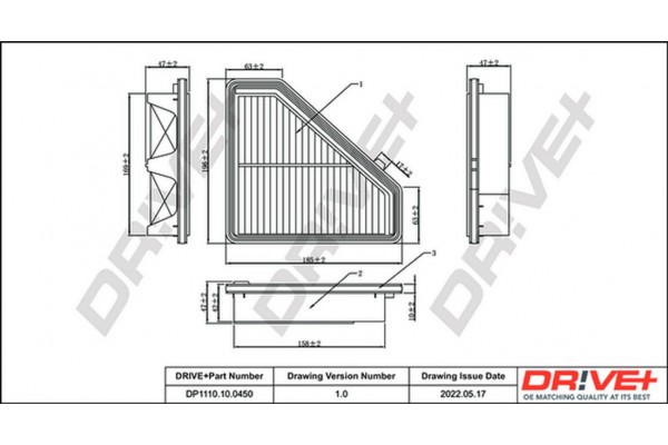 Dr!ve+ Φίλτρο Αέρα - DP1110.10.0450