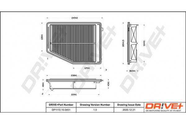 Dr!ve+ Φίλτρο Αέρα - DP1110.10.0451