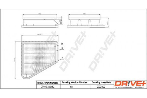 Dr!ve+ Φίλτρο Αέρα - DP1110.10.0452