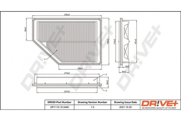 Dr!ve+ Φίλτρο Αέρα - DP1110.10.0460