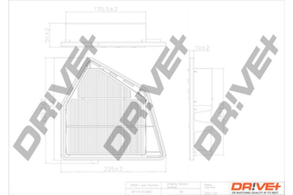 Dr!ve+ Φίλτρο Αέρα - DP1110.10.0462