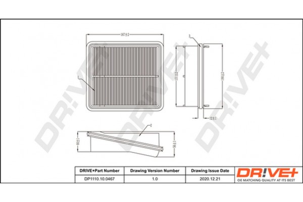 Dr!ve+ Φίλτρο Αέρα - DP1110.10.0467
