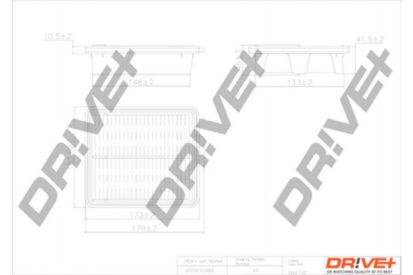 Dr!ve+ Φίλτρο Αέρα - DP1110.10.0469