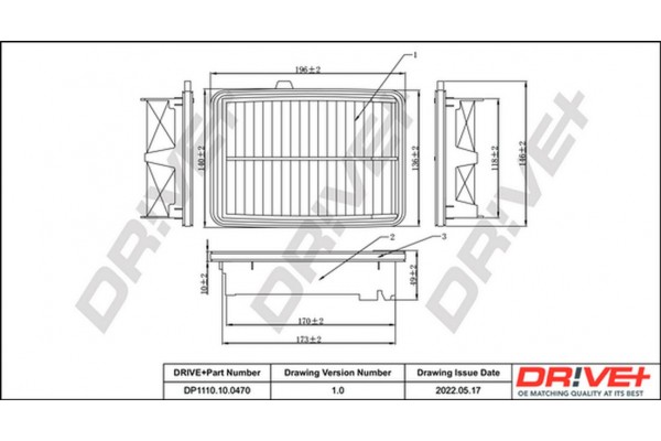 Dr!ve+ Φίλτρο Αέρα - DP1110.10.0470