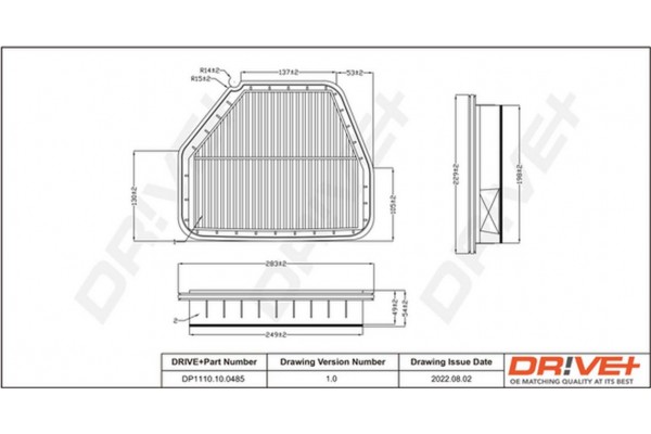 Dr!ve+ Φίλτρο Αέρα - DP1110.10.0485