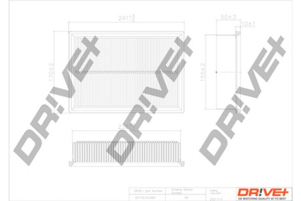Dr!ve+ Φίλτρο Αέρα - DP1110.10.0487