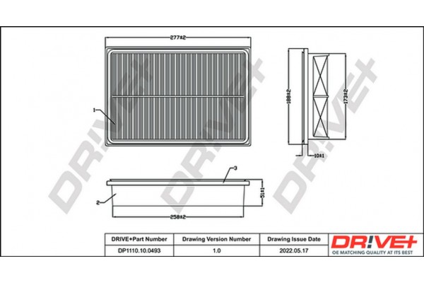 Dr!ve+ Φίλτρο Αέρα - DP1110.10.0493