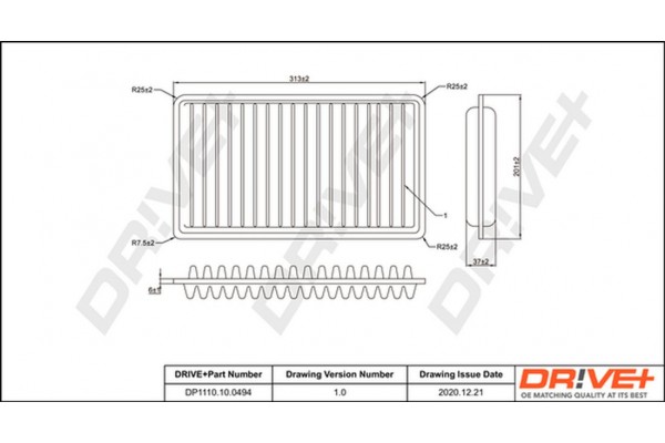 Dr!ve+ Φίλτρο Αέρα - DP1110.10.0494