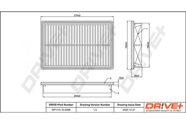 Dr!ve+ Φίλτρο Αέρα - DP1110.10.0496