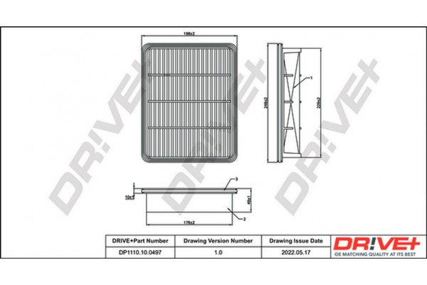 Dr!ve+ Φίλτρο Αέρα - DP1110.10.0497