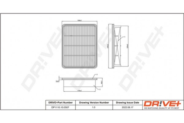 Dr!ve+ Φίλτρο Αέρα - DP1110.10.0507