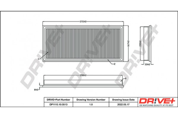 Dr!ve+ Φίλτρο Αέρα - DP1110.10.0513