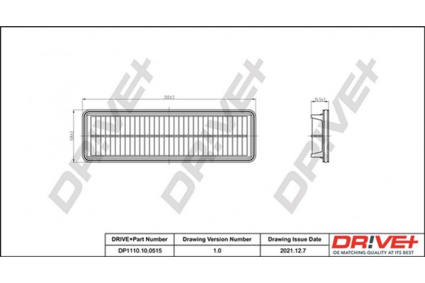 Dr!ve+ Φίλτρο Αέρα - DP1110.10.0515