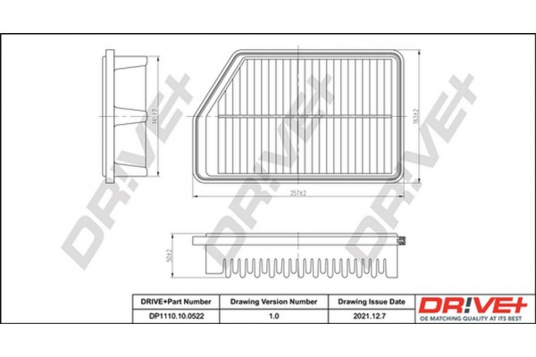 Dr!ve+ Φίλτρο Αέρα - DP1110.10.0522
