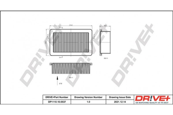 Dr!ve+ Φίλτρο Αέρα - DP1110.10.0537