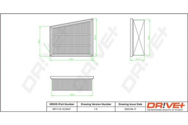 Dr!ve+ Φίλτρο Αέρα - DP1110.10.0547