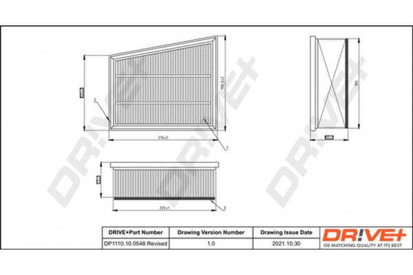Dr!ve+ Φίλτρο Αέρα - DP1110.10.0548
