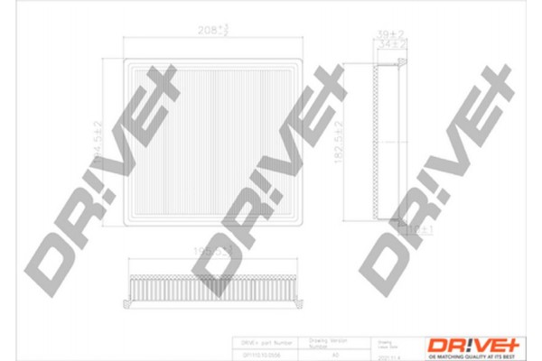 Dr!ve+ Φίλτρο Αέρα - DP1110.10.0556