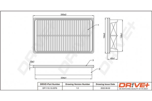 Dr!ve+ Φίλτρο Αέρα - DP1110.10.0576