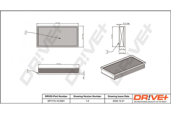 Dr!ve+ Φίλτρο Αέρα - DP1110.10.0581