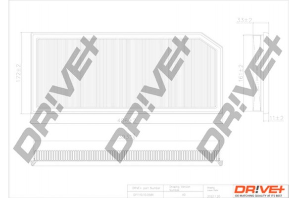 Dr!ve+ Φίλτρο Αέρα - DP1110.10.0584