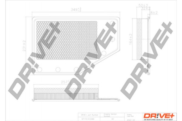 Dr!ve+ Φίλτρο Αέρα - DP1110.10.0589