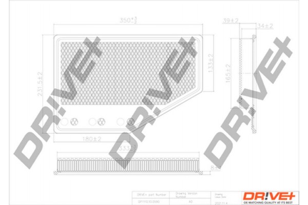 Dr!ve+ Φίλτρο Αέρα - DP1110.10.0590