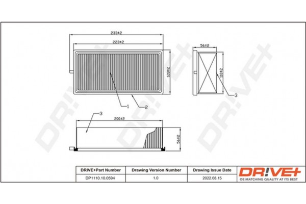 Dr!ve+ Φίλτρο Αέρα - DP1110.10.0594