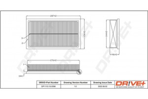 Dr!ve+ Φίλτρο Αέρα - DP1110.10.0596