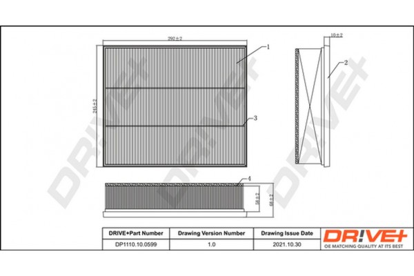 Dr!ve+ Φίλτρο Αέρα - DP1110.10.0599