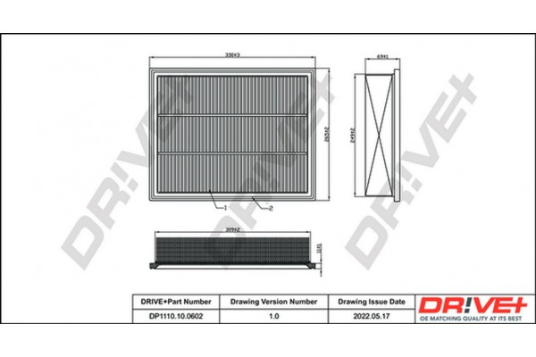 Dr!ve+ Φίλτρο Αέρα - DP1110.10.0602