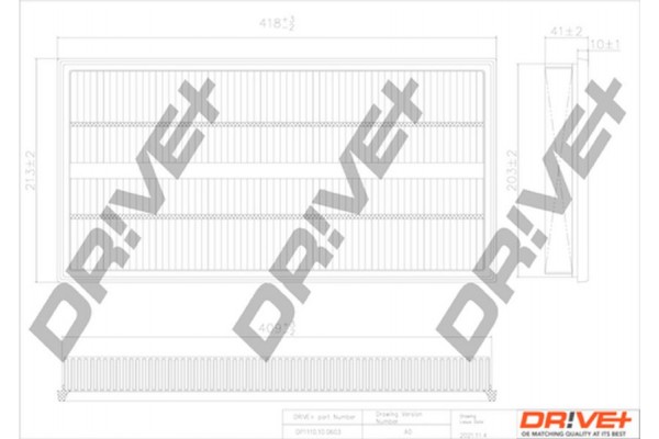 Dr!ve+ Φίλτρο Αέρα - DP1110.10.0603