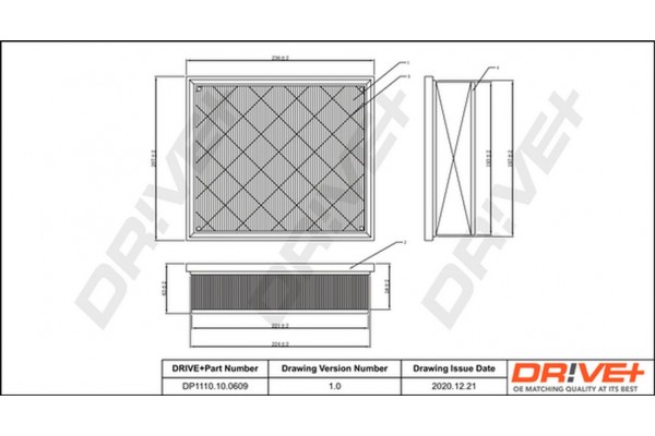 Dr!ve+ Φίλτρο Αέρα - DP1110.10.0609