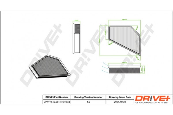 Dr!ve+ Φίλτρο Αέρα - DP1110.10.0611