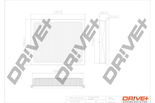Dr!ve+ Φίλτρο Αέρα - DP1110.10.0619
