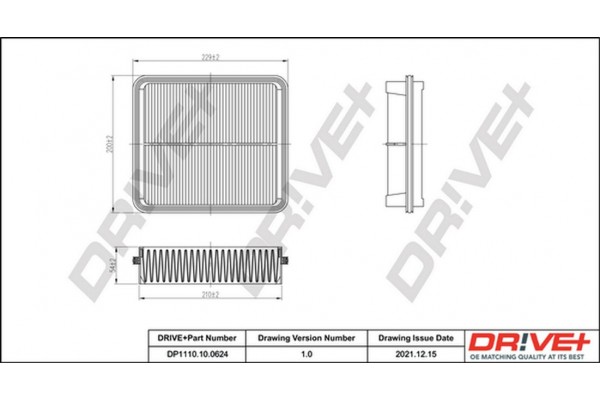 Dr!ve+ Φίλτρο Αέρα - DP1110.10.0624