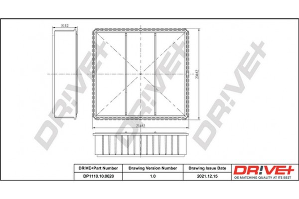 Dr!ve+ Φίλτρο Αέρα - DP1110.10.0628