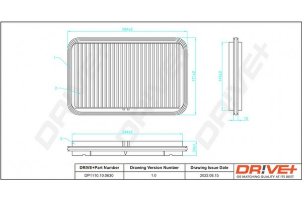 Dr!ve+ Φίλτρο Αέρα - DP1110.10.0630