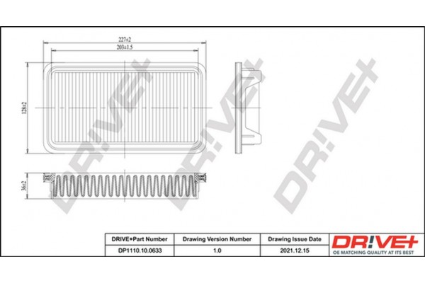 Dr!ve+ Φίλτρο Αέρα - DP1110.10.0633