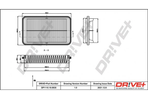 Dr!ve+ Φίλτρο Αέρα - DP1110.10.0635