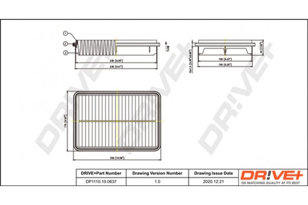 Dr!ve+ Φίλτρο Αέρα - DP1110.10.0637