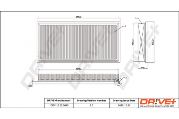 Dr!ve+ Φίλτρο Αέρα - DP1110.10.0645