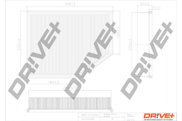 Dr!ve+ Φίλτρο Αέρα - DP1110.10.0648
